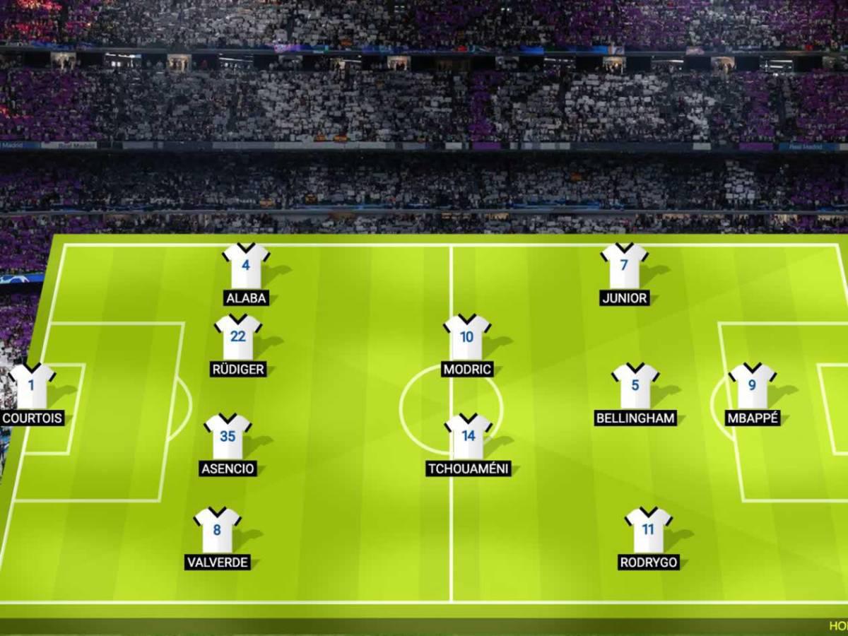 El temible 11 titular de Real Madrid con el que busca remontarle al Arsenal El temible 11 titular de Real Madrid con el que busca remontarle al Arsenal