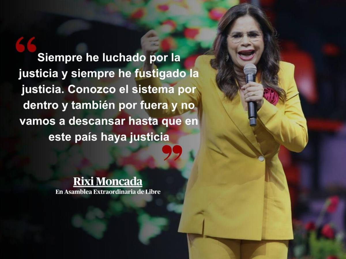 “Soy del pueblo, soy justicia”: 33 frases de Rixi Moncada en asamblea de Libre rumbo a las generales “Soy del pueblo, soy justicia”: 33 frases de Rixi Moncada en asamblea de Libre rumbo a las generales