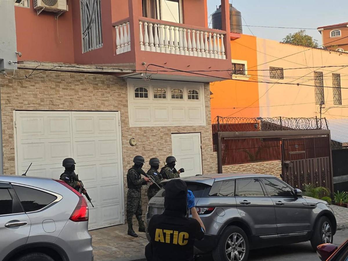 Allanamientos contra red de extorsión y sicariato en Francisco Morazán y Choluteca