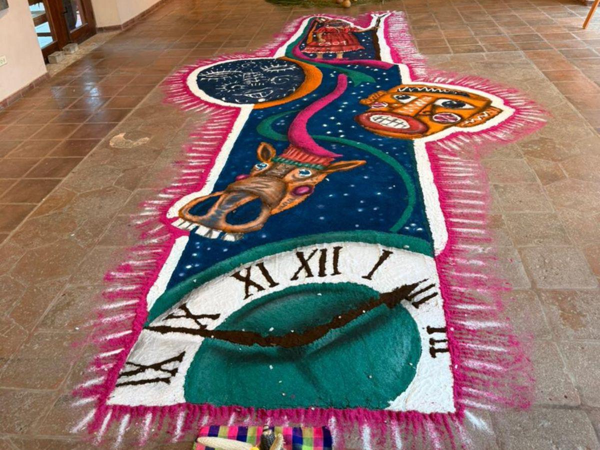 Honduras se pinta de fe en Semana Santa: algunas de las alfombras de aserrín