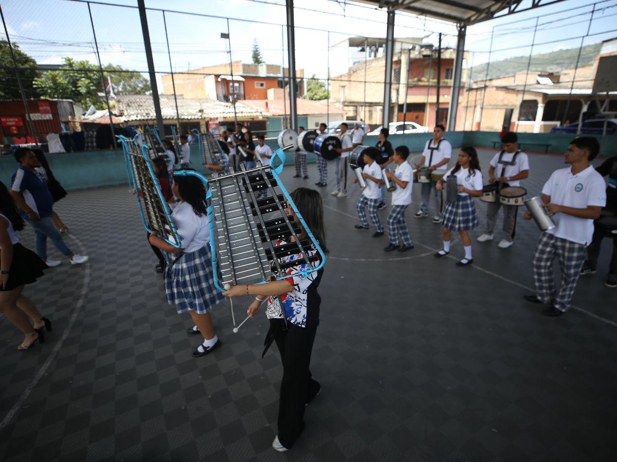 Con 32 estudiantes, la banda del Liceo Heiner Reyes promete un show este 15 de septiembre