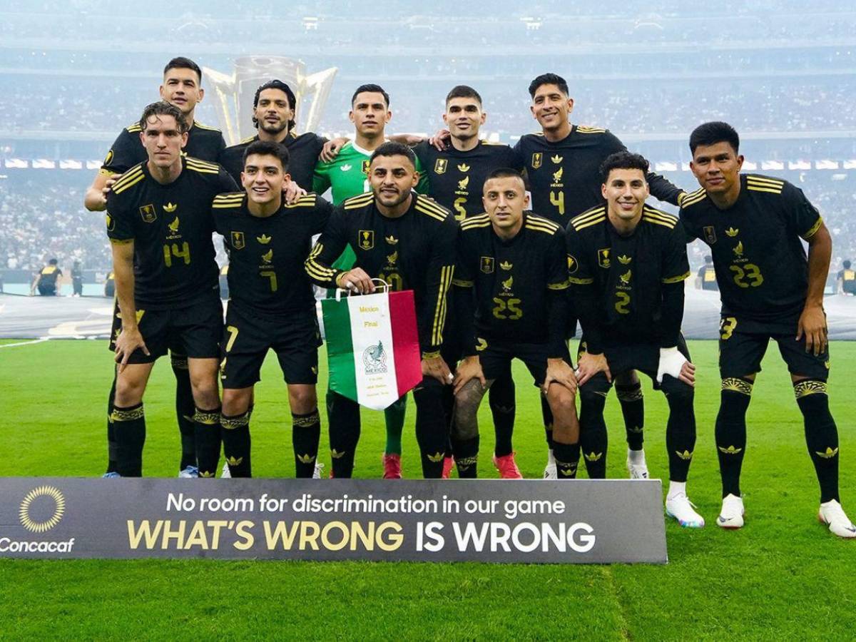 No se vio en TV: Euforia de México al levantar el título e Infantino celebra con los aztecas