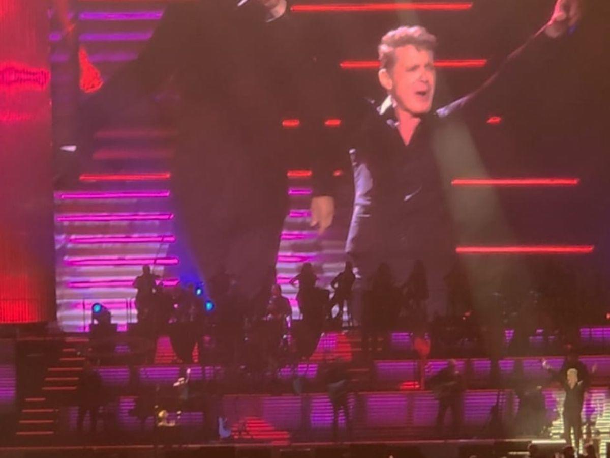 Luis Miguel durante uno de sus conciertos en Puerto Rico.