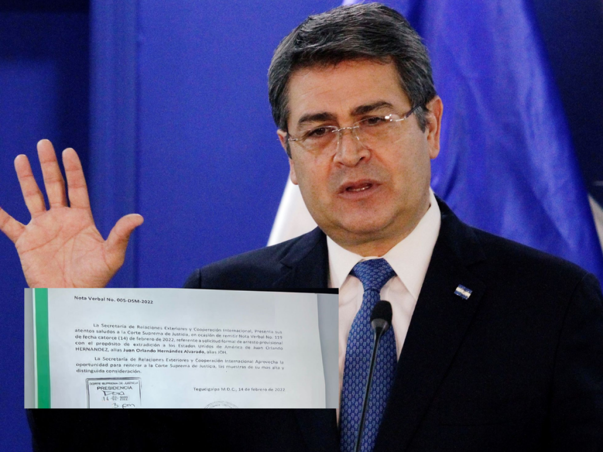 Carta íntegra de Cancillería sobre solicitud de extradición del expresidente Hernández