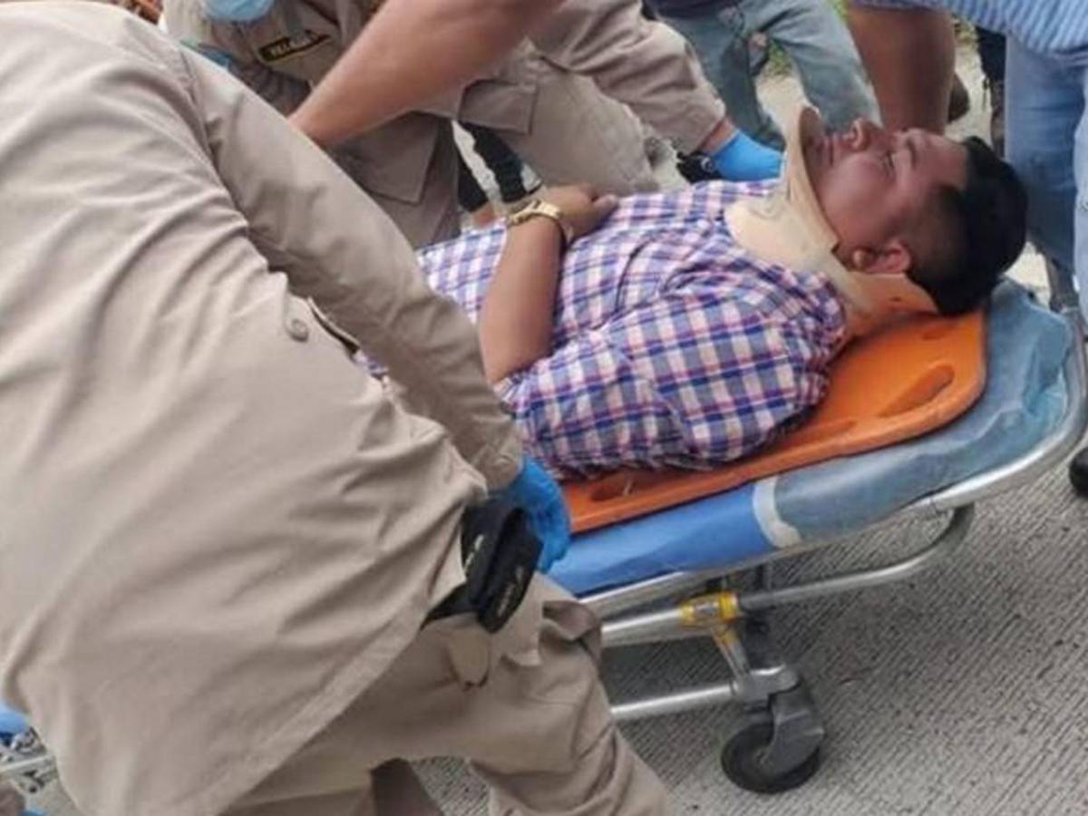 La escena tras accidente en La Jagua, Intibucá, que dejó varios heridos