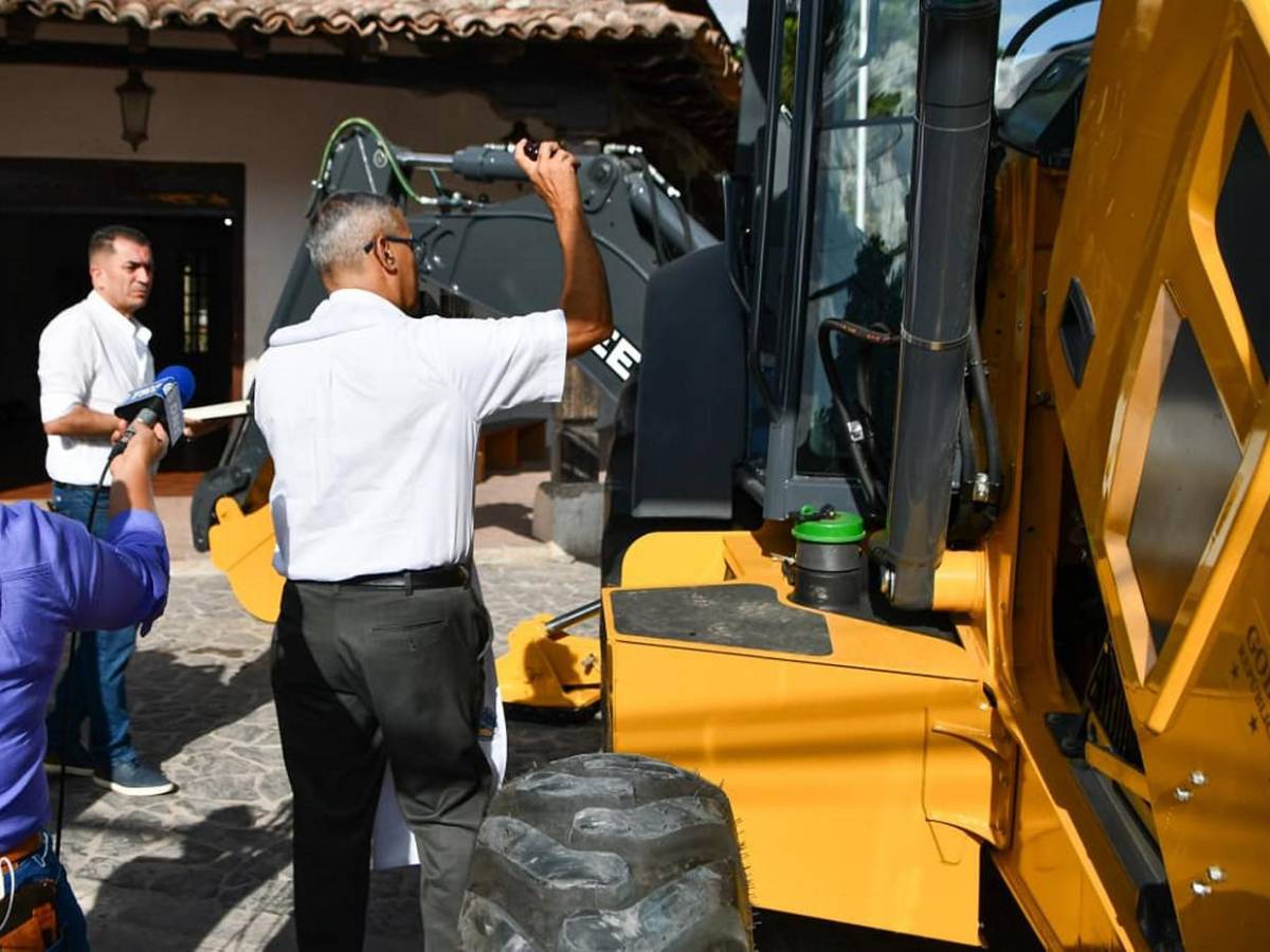 Ojojona, primer municipio de Francisco Morazán en recibir maquinaria