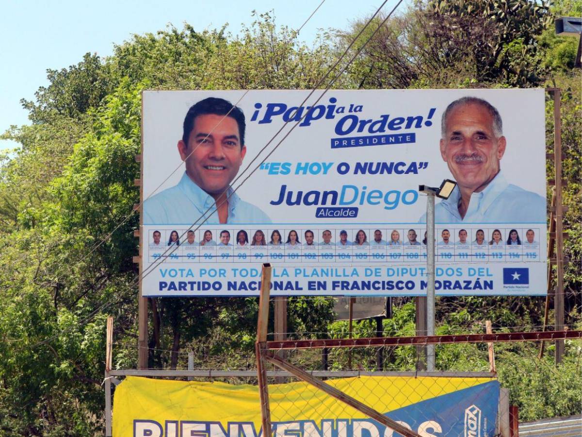Sin los rostros de Rixi y Nasralla, arrancan propagandas electorales en las calles de la capital