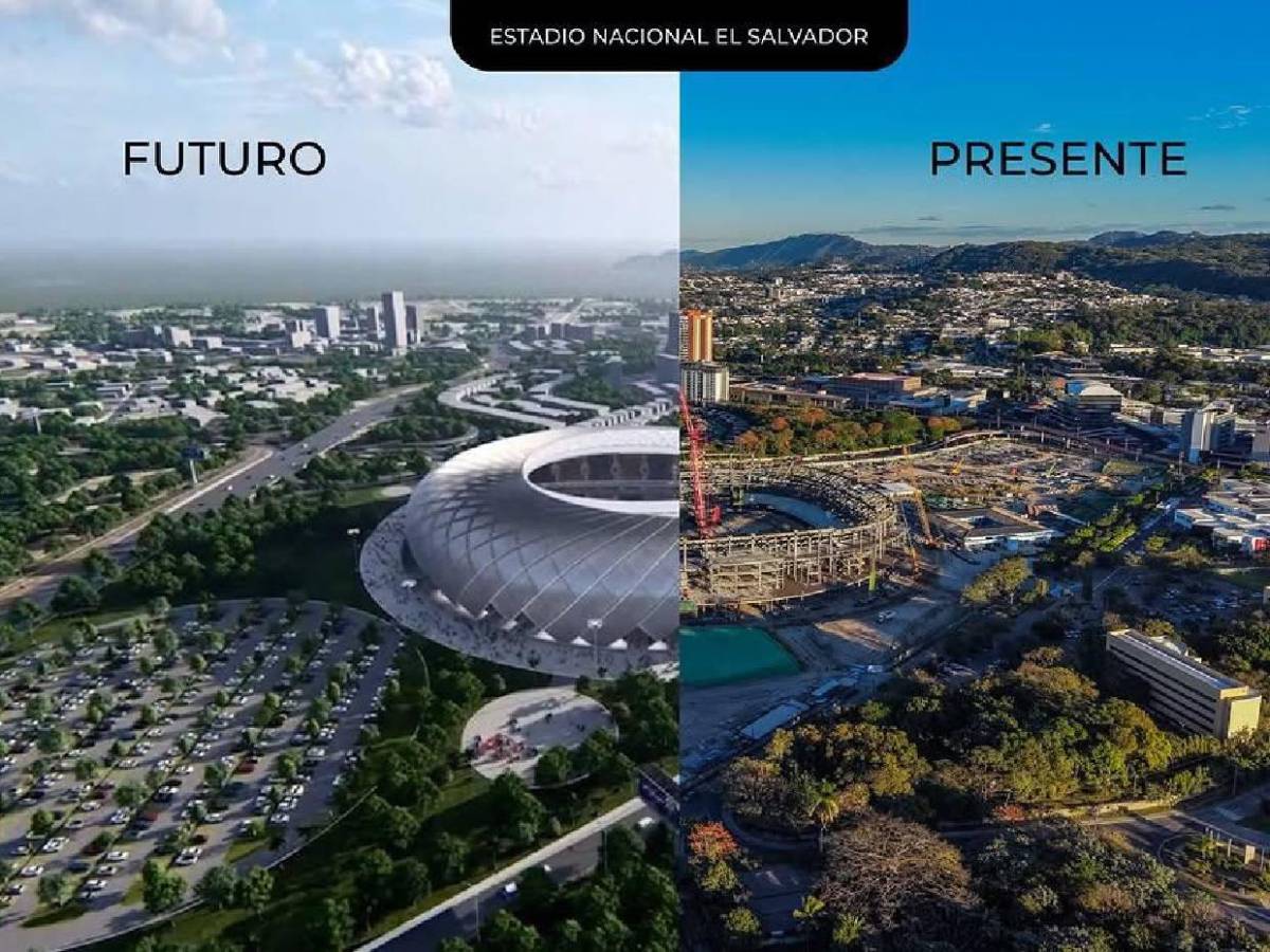 Estadio más grande de Centroamérica: Así avanza la construcción del moderno recinto en El Salvador