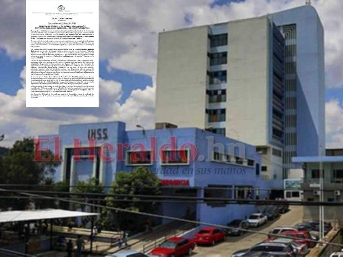 Declaran culpables a Carlos Montes y Armando Villatoro por desfalco al IHSS