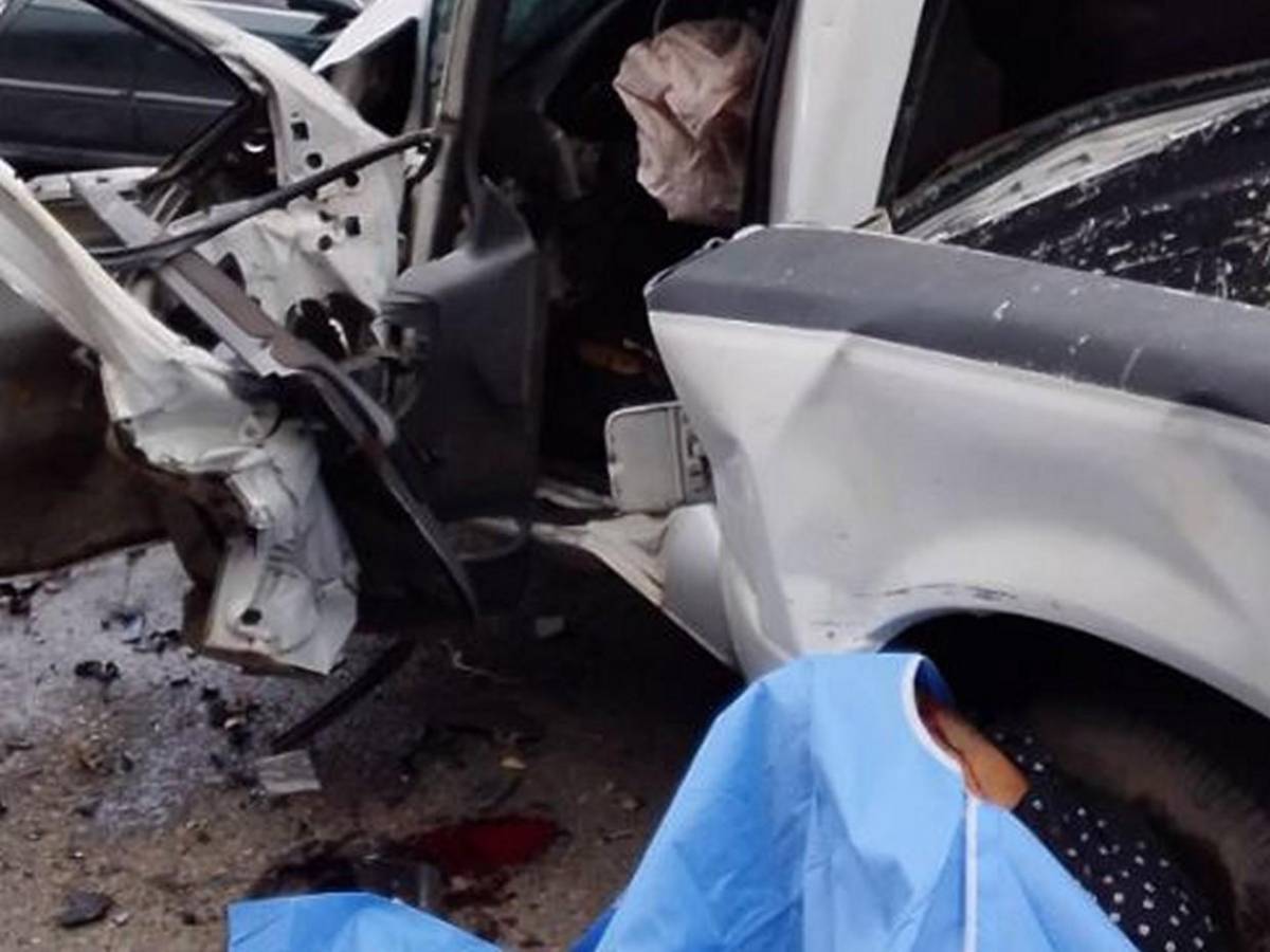 Las imágenes del fatal choque entre pick-up y camión en Cofradía