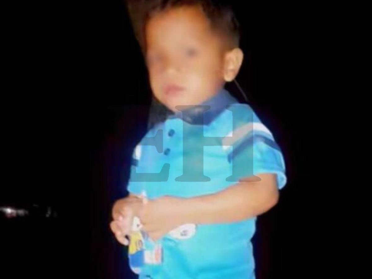 El pequeño Cristian Espino, de tres años, desapareció en Concepción de María, Choluteca