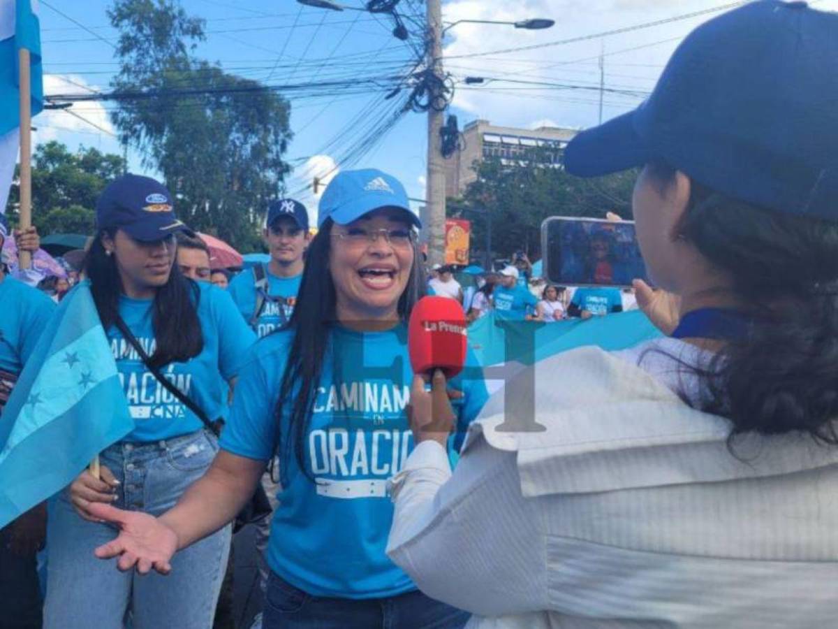 Personalidades hondureñas que estuvieron en la caminata de las iglesias