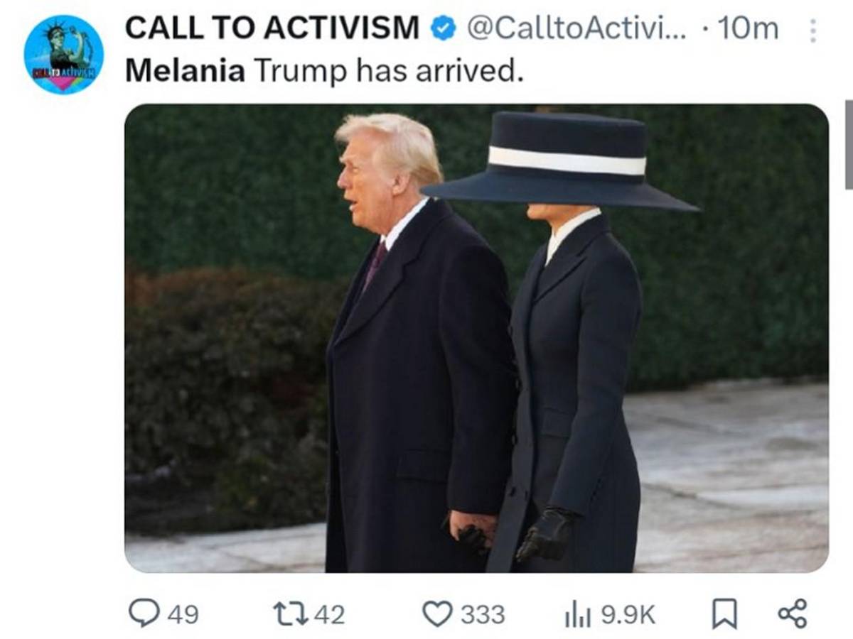 Los memes que dejó el sombrero “antibesos” de Melania Trump