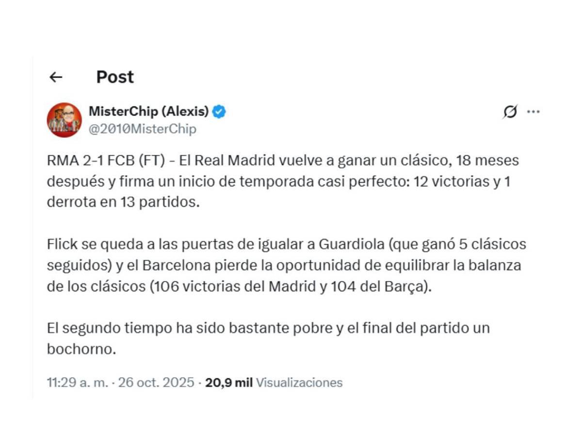 Periodista hondureña se burla y Soria reacciona: Lo que dice la prensa tras el Real Madrid-Barcelona