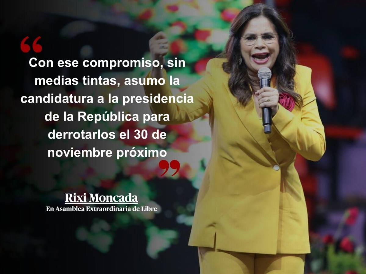 “Soy del pueblo, soy justicia”: 33 frases de Rixi Moncada en asamblea de Libre rumbo a las generales “Soy del pueblo, soy justicia”: 33 frases de Rixi Moncada en asamblea de Libre rumbo a las generales