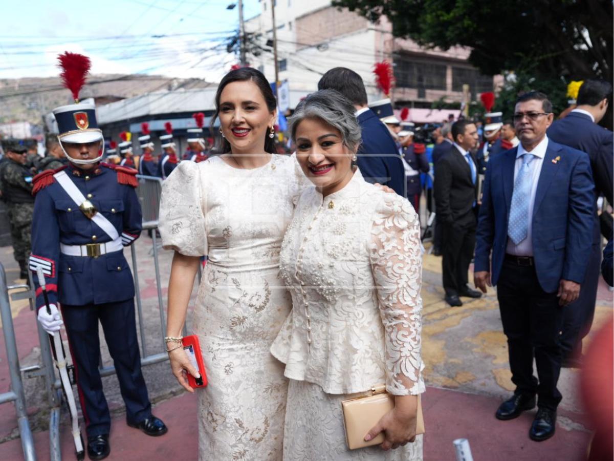 Estilo y glamour: la elegancia imperó en la investidura de Nasry Asfura