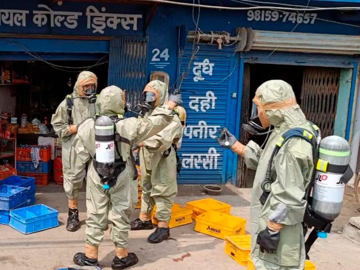 Fuga de gas en una zona industrial deja once muertos en India