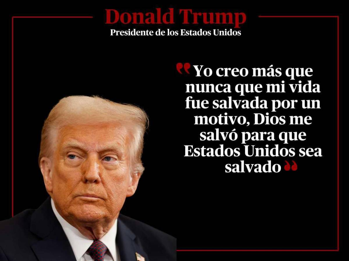 “Dios me salvó para que EUA sea salvado”: frases del presidente Donald Trump en su discurso