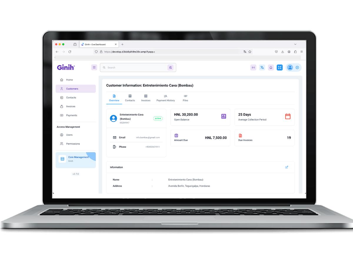 <i>Ginih una plataforma fácil de usar para procesar pagos y simplificar transacciones.</i>