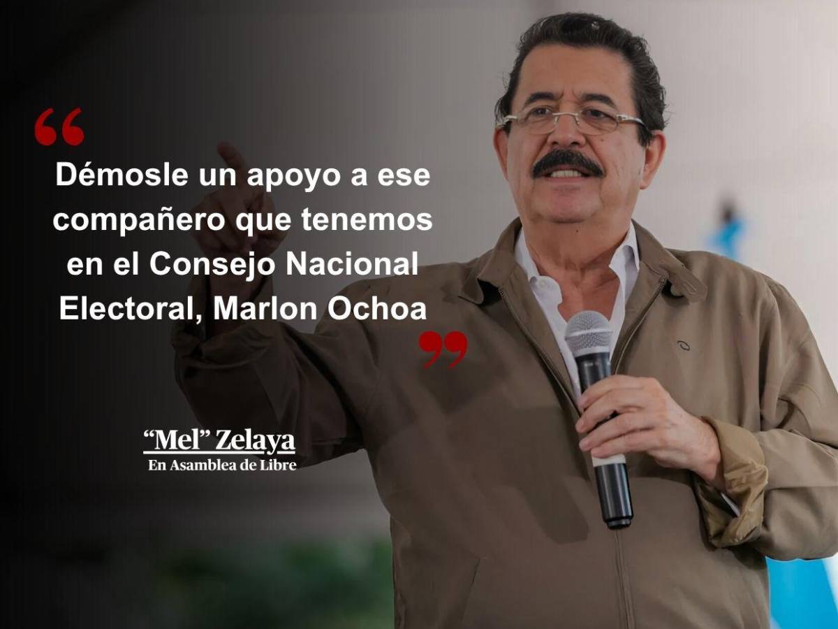“Se preocupa la oligarquía porque Rixi no se vende: Frases de 'Mel' Zelaya en asamblea “Se preocupa la oligarquía porque Rixi no se vende: Frases de 'Mel' Zelaya en asamblea