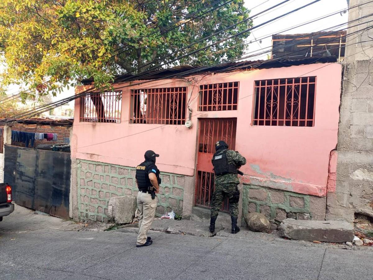 Allanamientos contra red de extorsión y sicariato en Francisco Morazán y Choluteca
