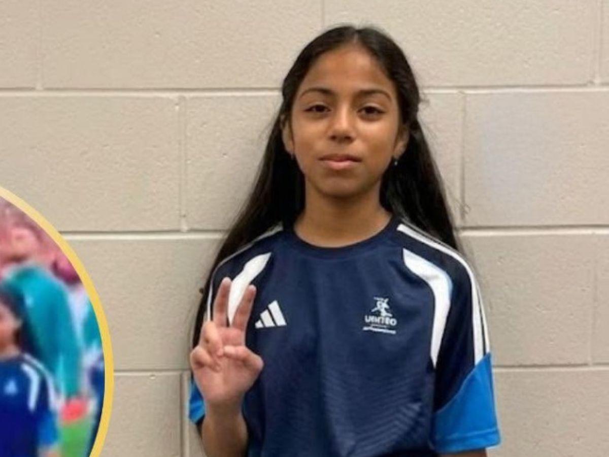 Génesis, la niña hondureña que salió al campo junto a Cristiano Ronaldo en el Mundial 2026