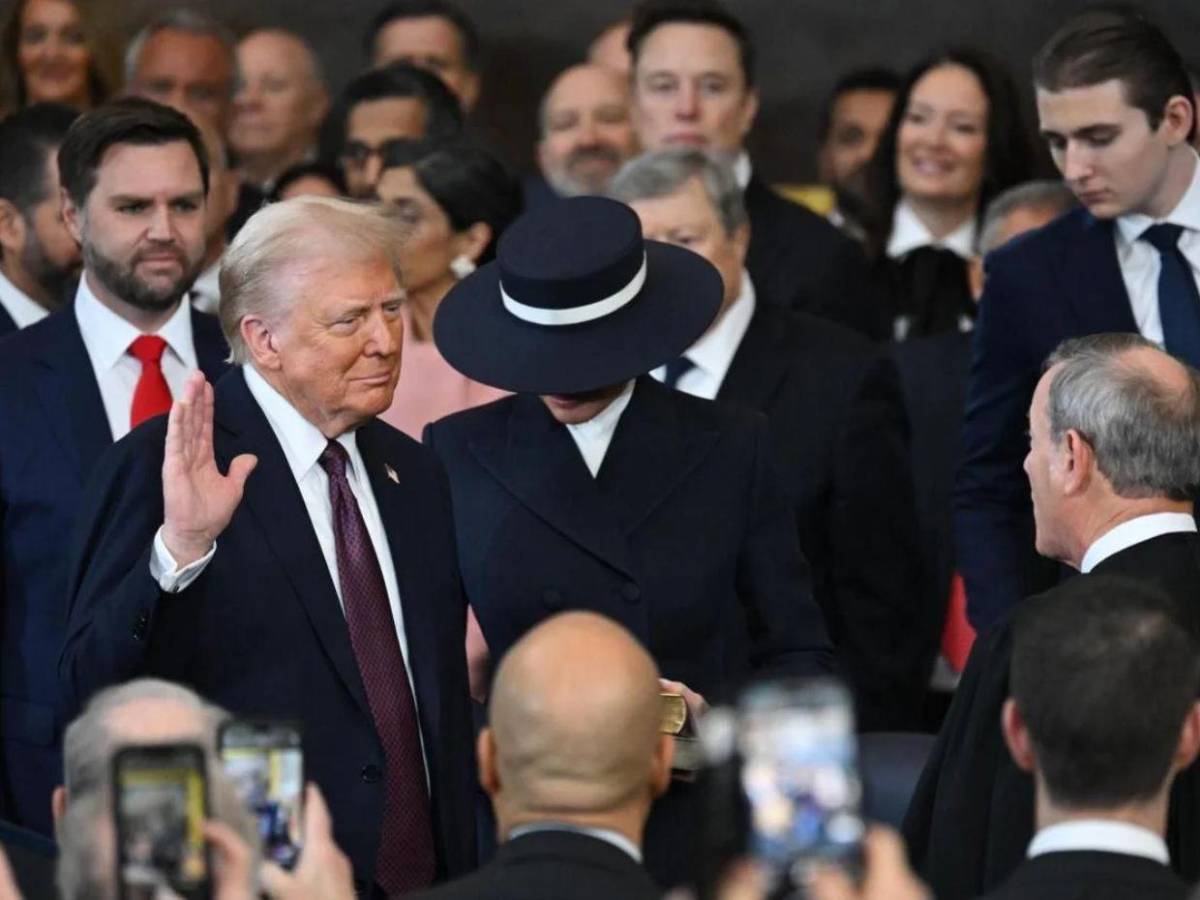 Así lució la familia presidencial en la toma de posesión de Donald Trump