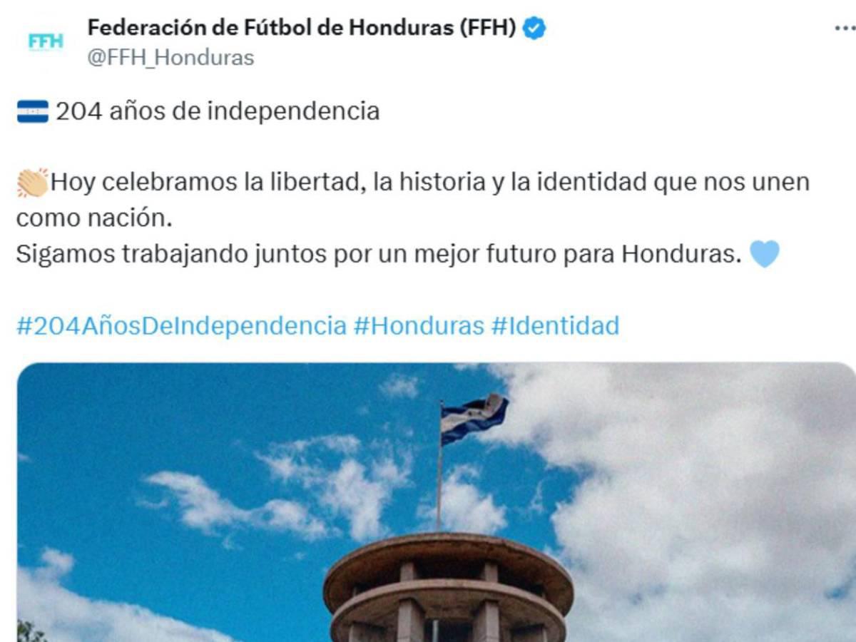 Equipos de Europa felicitan a Honduras por los 204 años de independencia