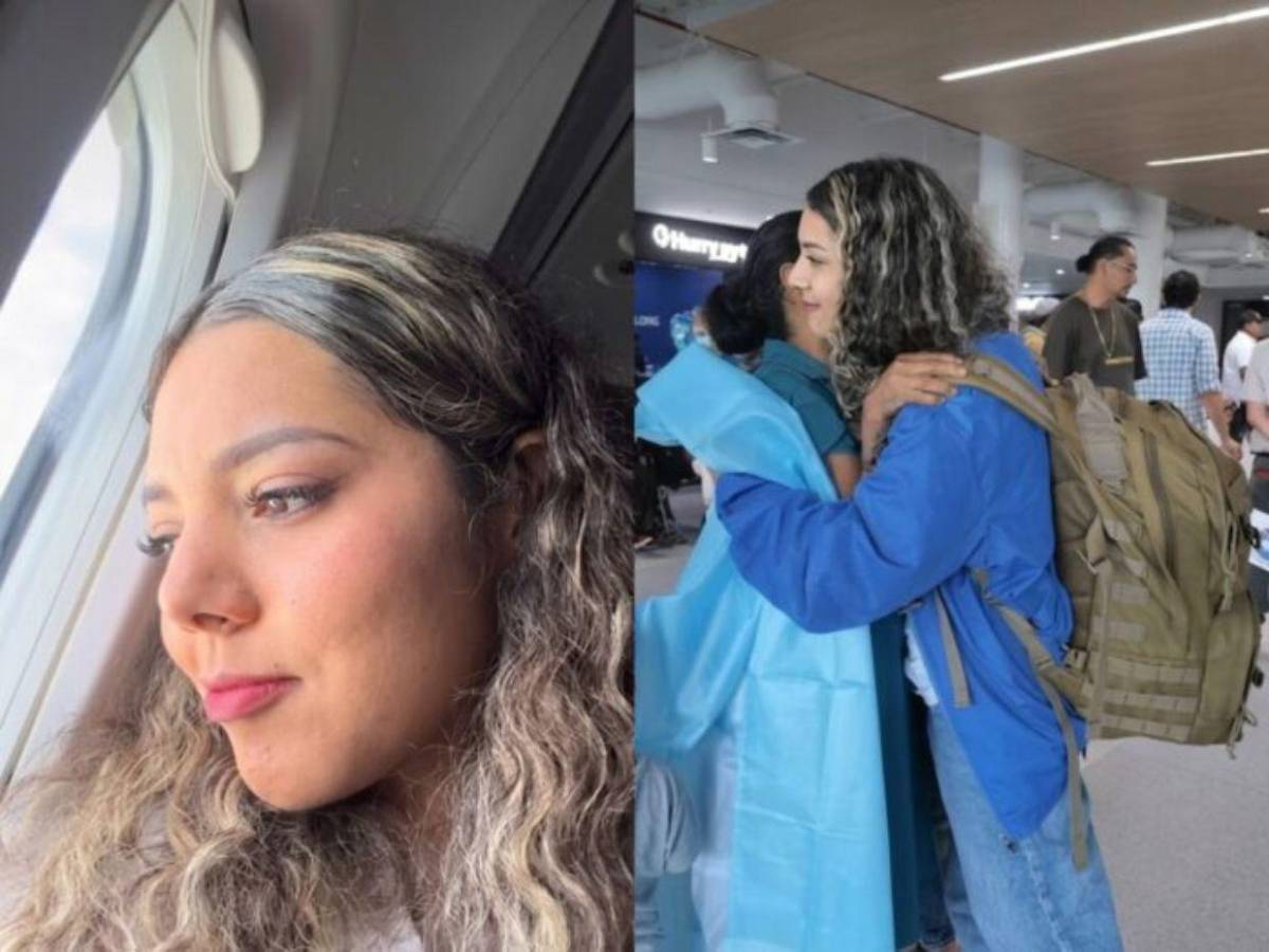 Dunia Santos regresa a Honduras y rompe en llanto al ver la realidad de una escuela