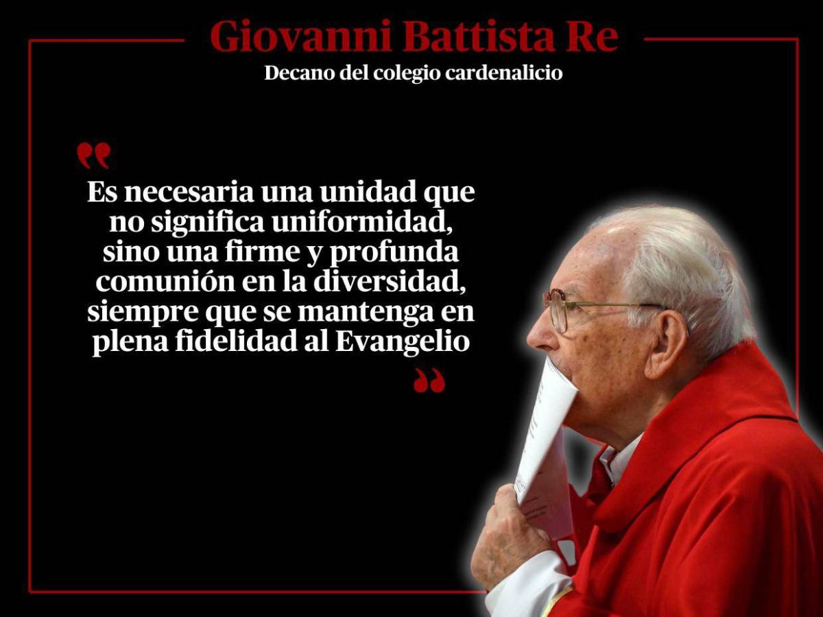Las frases del decano Giovanni Battista Re en misa previo a Cónclave