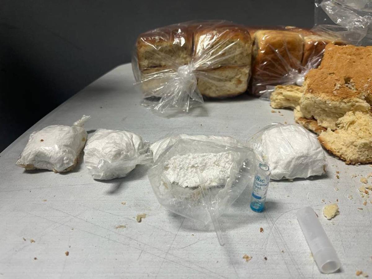 Oculta como relleno de panes hallan cocaína que iba como encomienda a Estados Unidos