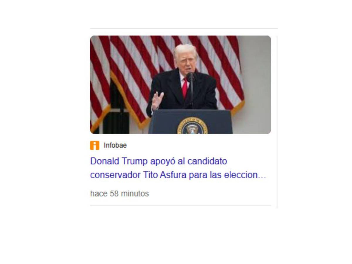 Así informa el mundo tras mensaje de Trump en el que pide que voten por Nasry Asfura