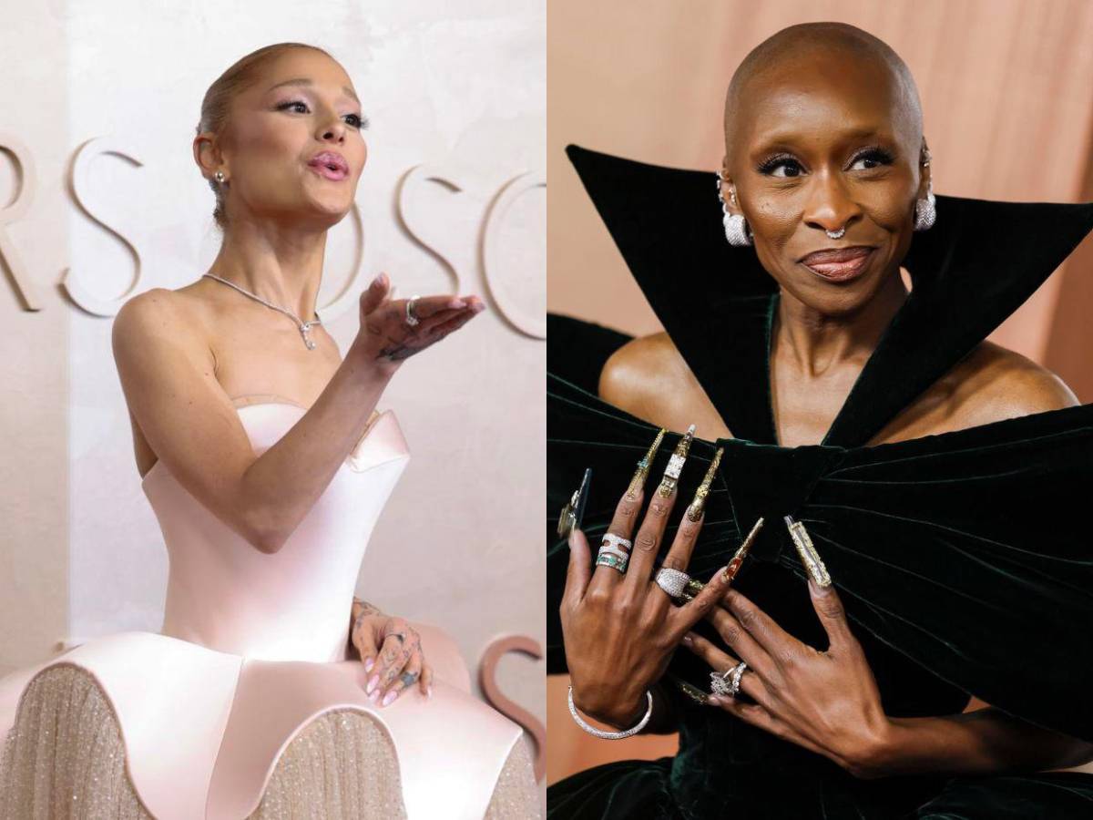 Ariana Grande y Cynthia Erivo impactan con sus looks en los Premios Oscar