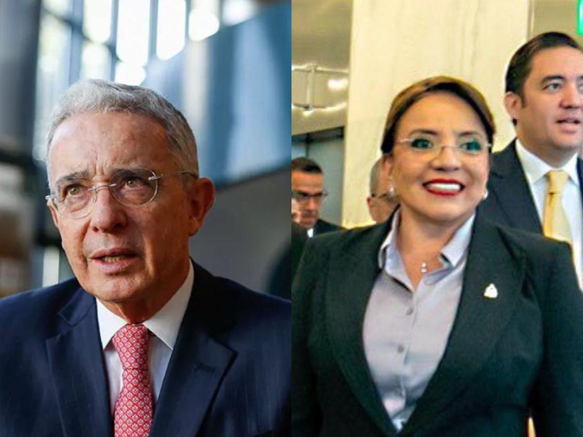 Álvaro Uribe critica al socialismo democrático utilizando video de Xiomara Castro