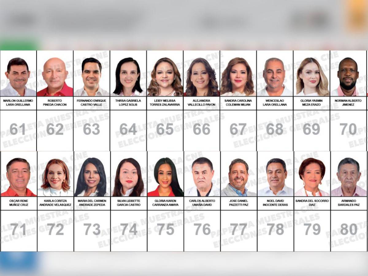 Un acusado de lavado de activos, un catedrático y exfutbolistas: los candidatos a diputados por Cortés