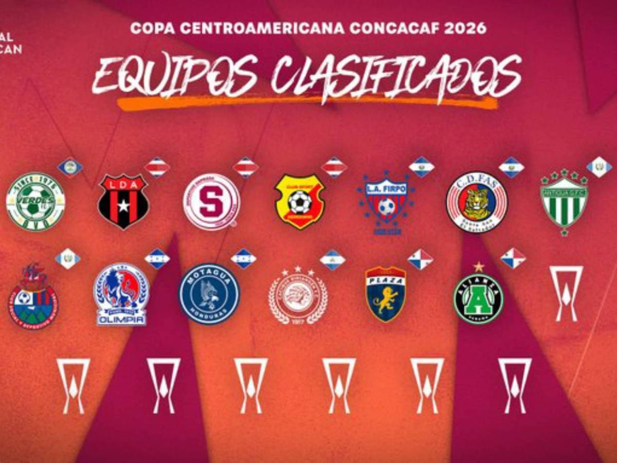 Equipos clasificados a la Copa Centroamericana 2026: Olimpia y Motagua destacan en Honduras