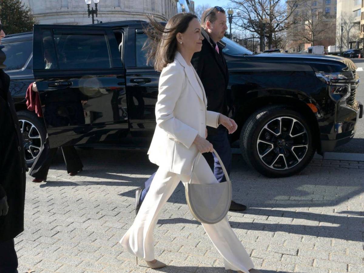 Así fue la llegada de María Corina a la Casa Blanca para reunión privada con Trump