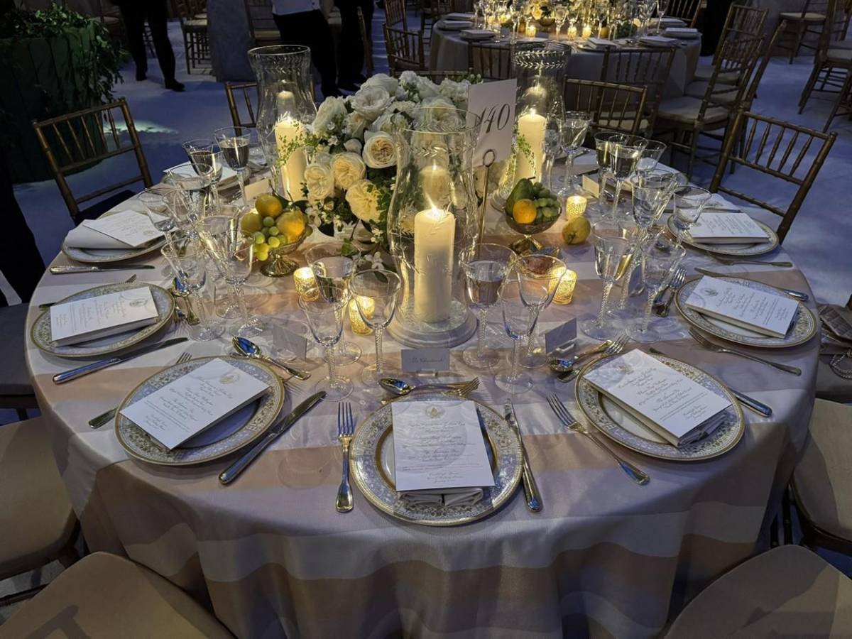 El menú que se sirvió en la primera comida oficial de Trump como presidente