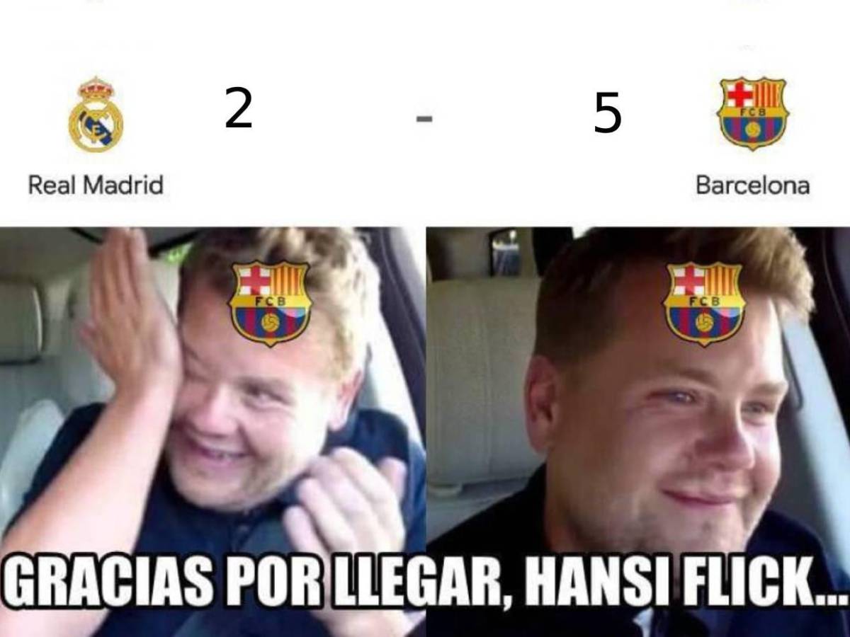 Los mejores memes que dejó goleada del Barcelona sobre Real Madrid en final de Supercopa Los mejores memes que dejó goleada del Barcelona sobre Real Madrid en final de Supercopa