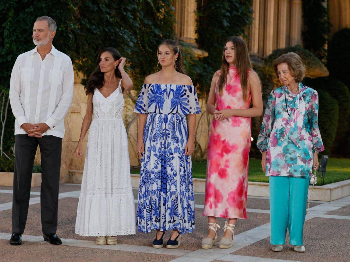 La princesa Leonor y la infanta Sofía, anfitrionas de recepción en Mallorca