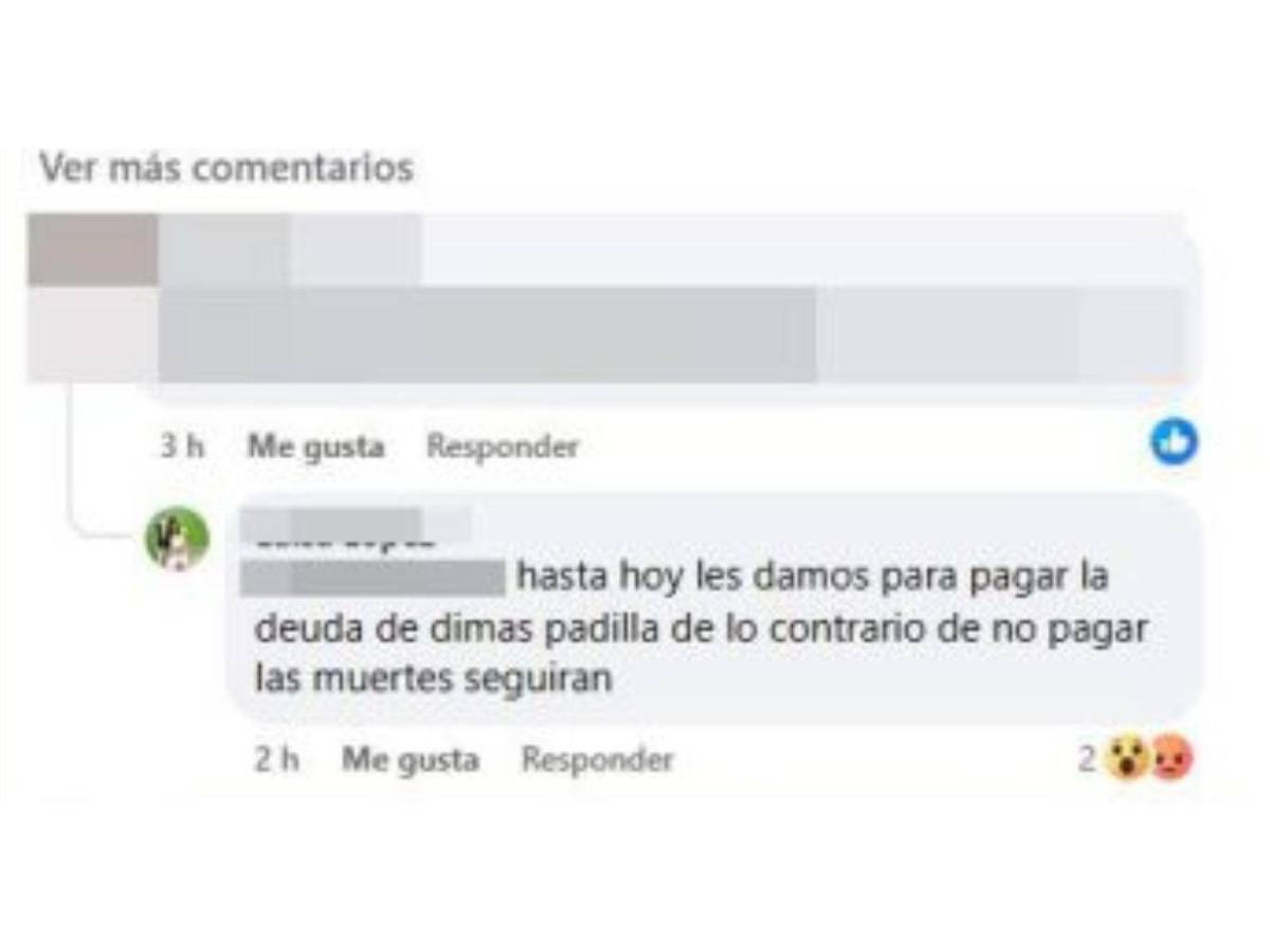 Esto dice el amenazante mensaje a familia de hombres asesinados en Olancho