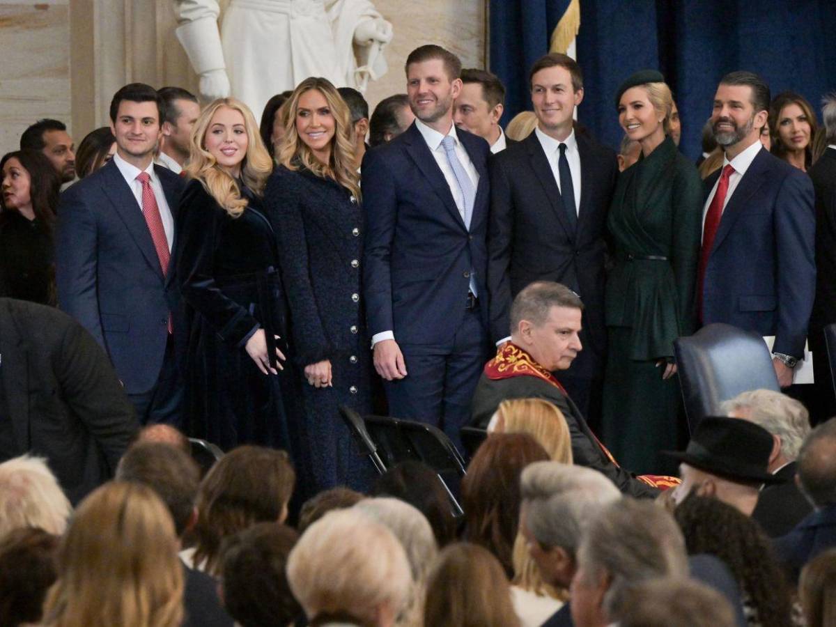 Así lució la familia presidencial en la toma de posesión de Donald Trump