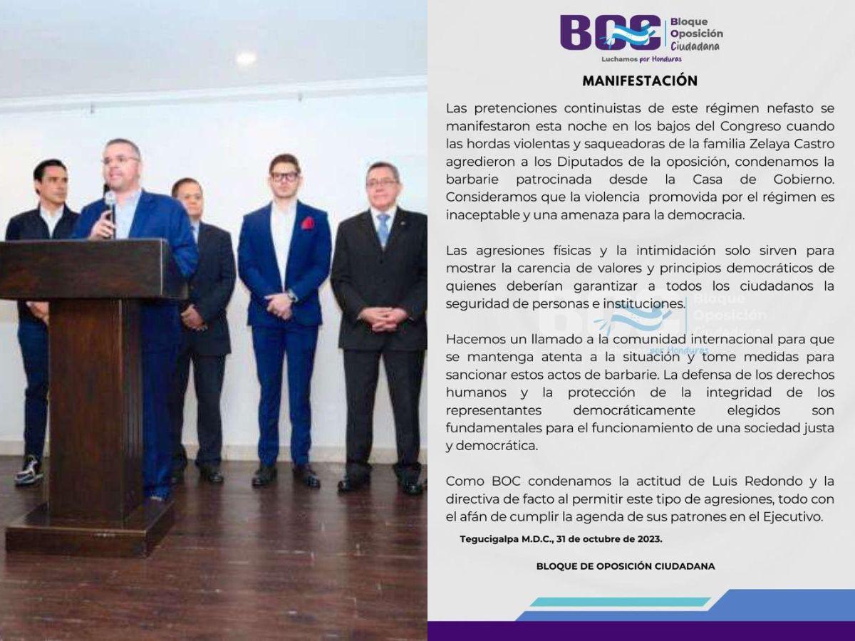 BOC exige castigo por actos de violencia en el Congreso Nacional