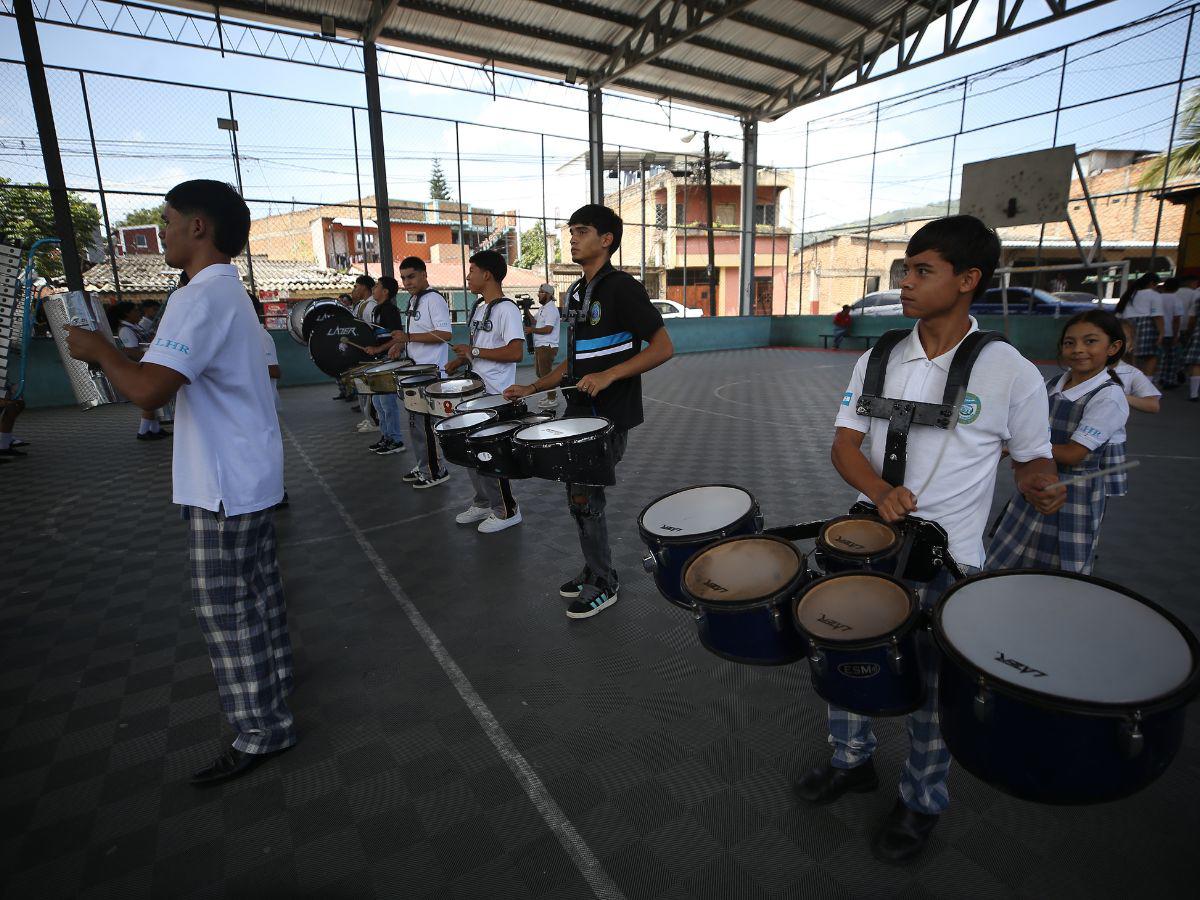 Con 32 estudiantes, la banda del Liceo Heiner Reyes promete un show este 15 de septiembre