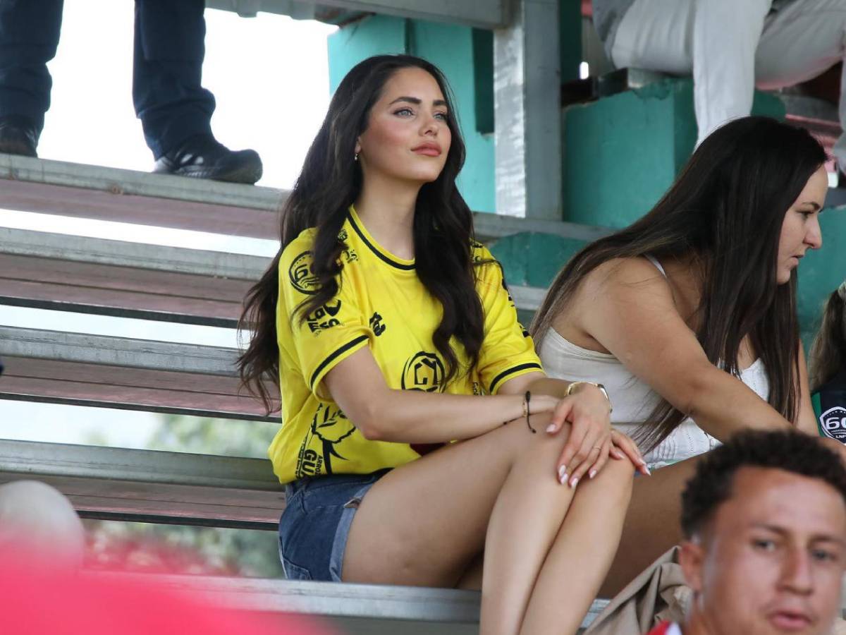 ¿Quién es la hermosura que robó suspiros? El ambientazo en partido por el descenso en Olancho