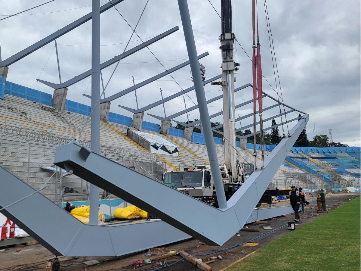 Así avanza remodelación en el estadio Nacional: Completa importante fase del techado