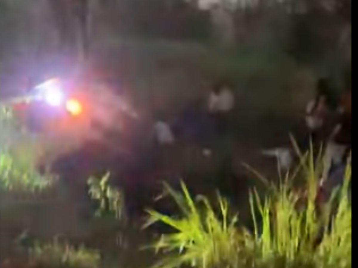 Imágenes del accidente de bus en Santa Bárbara que dejó múltiples heridos