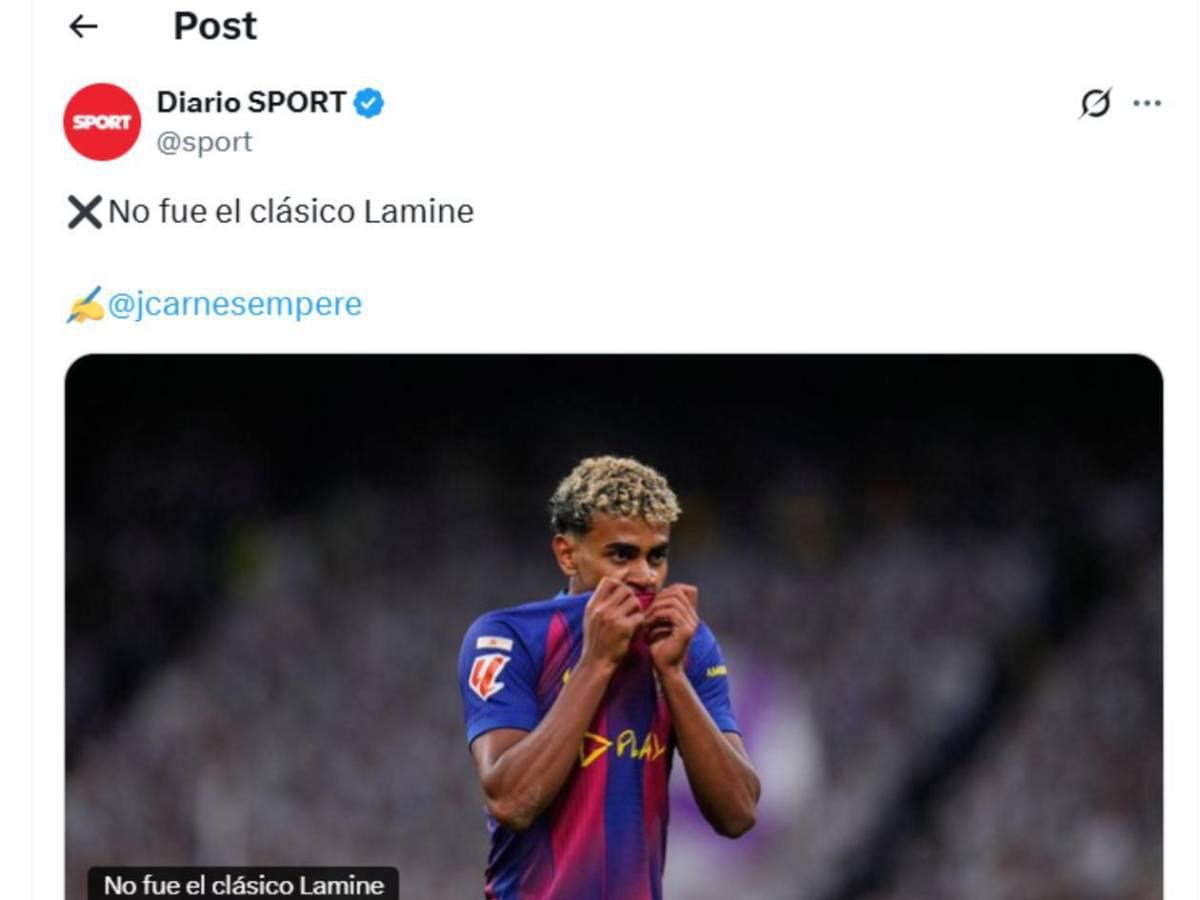 Periodista hondureña se burla y Soria reacciona: Lo que dice la prensa tras el Real Madrid-Barcelona