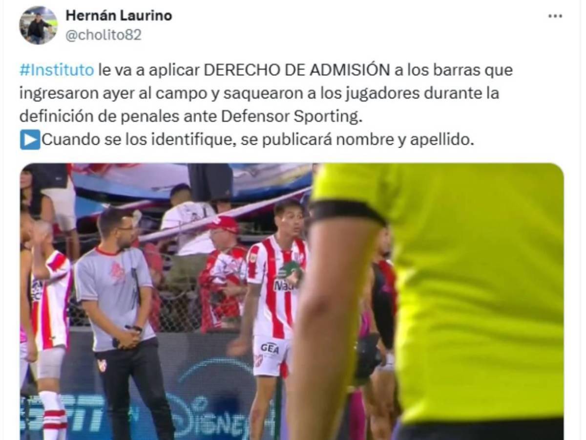 Aficionados le roban todo a jugadores del Instituto, equipo de Pedro Troglio