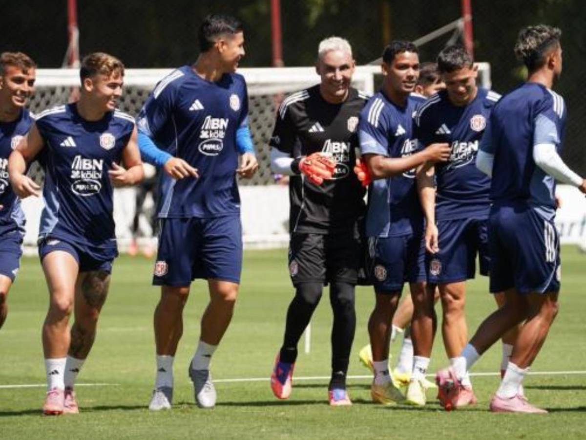 Bromas y risas en último entreno de Costa Rica previo a juego ante Honduras